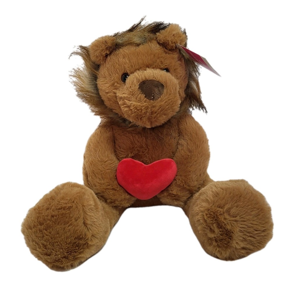 Walmart LOVE Lion Plush Stuffed‎ Animal With Heart 16" NWT Gift Basket Valentine